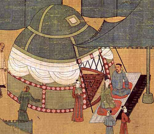 mongolian yurt khitan royal stork lady wen chi